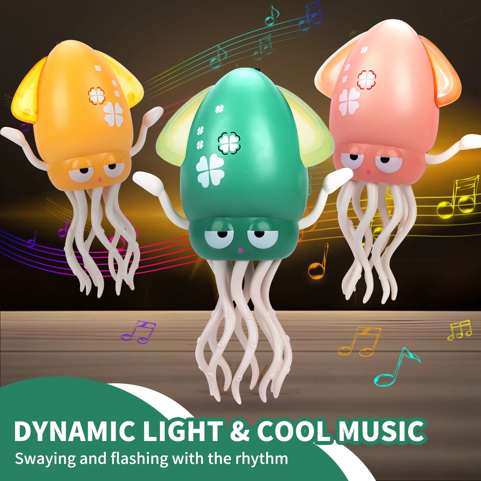 Poulpe Dansant Électronique pour Enfants – Jouet Musical et Interactif – Cadeau Éducatif pour Bébé - Planète bébé