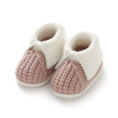 Chaussons Bébé Tricotés Chauds – Patchwork Mode & Faciles à Enfiler™