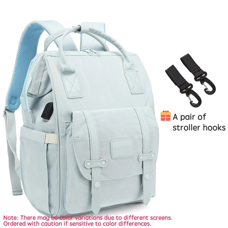 🎒 Sac à Langer PANGDUBE – Sac à Dos Maternité Étanche avec Crochets Poussette™ - Planète bébé