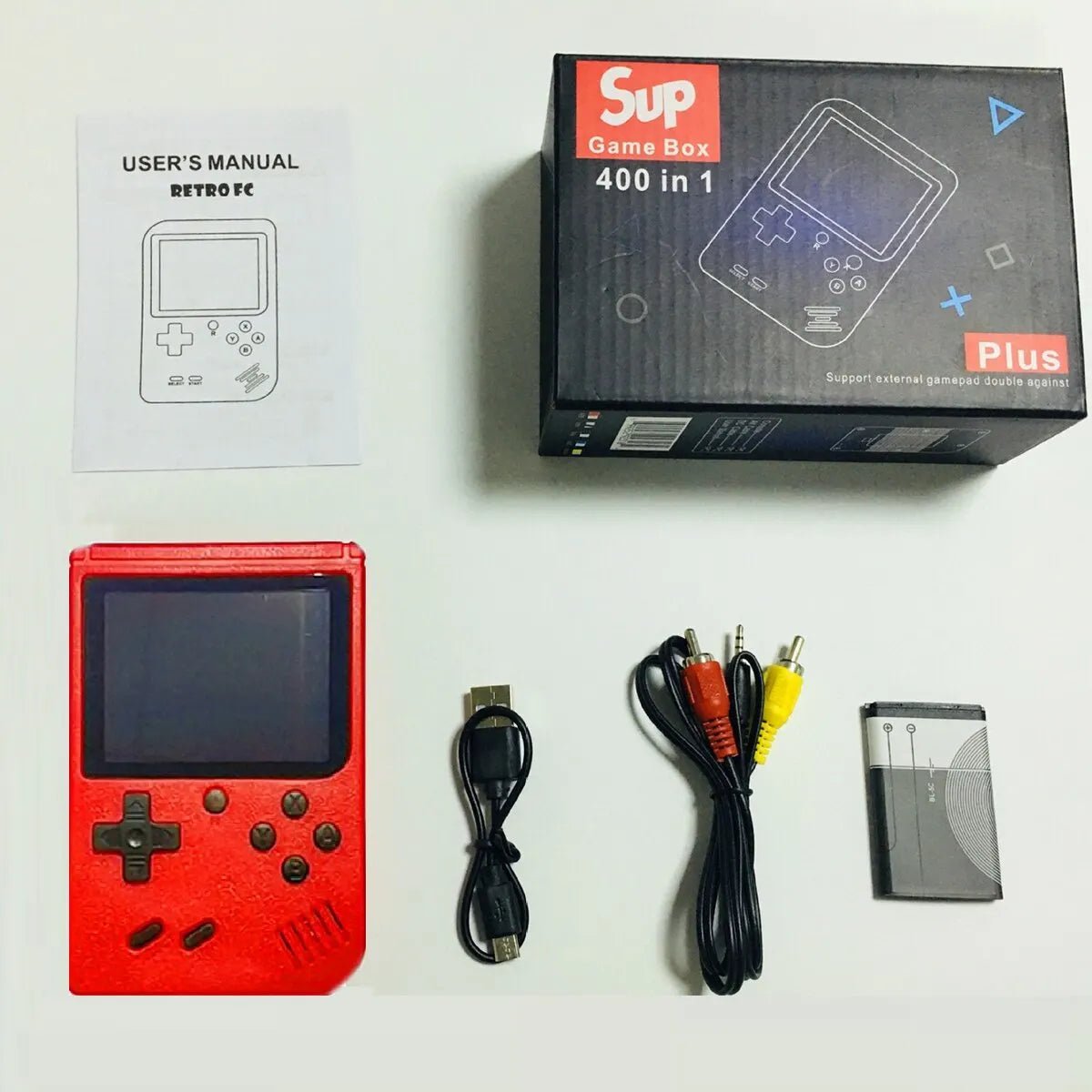 console portable rétro 400 jeux rouge - Planète bébé