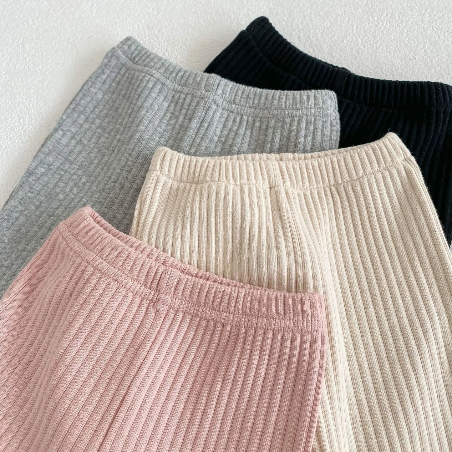 Pantalon Bébé Slim en Coton – Taille Élastique Confortable – Coupe Bootcut Unisexe 1-3 Ans™