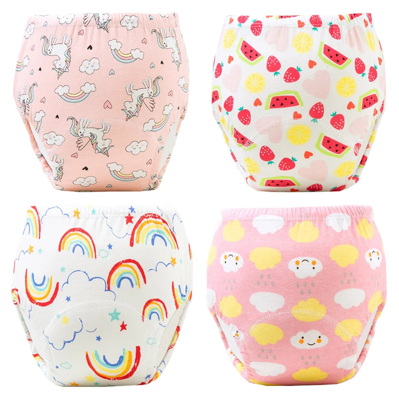 🩲🌿 Lot de 4 Culottes d’Apprentissage Imperméables Bébé – Coton Écologique – Réutilisables &amp; Ultra Douces – 12 à 20 kg – Mixte™ - Planète bébé