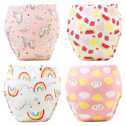 🩲🌿 Lot de 4 Culottes d’Apprentissage Imperméables Bébé – Coton Écologique – Réutilisables &amp; Ultra Douces – 12 à 20 kg – Mixte™ - Planète bébé