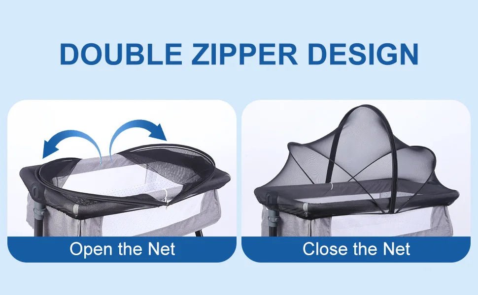 🦟 Moustiquaire Universelle pour Lit Bébé – Pliable, Portable &amp; Anti - Moustiques – Utilisable en Toute Saison™ - Planète bébé