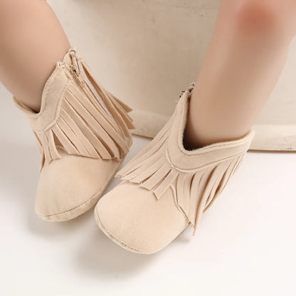 👢❄️ Bottes Bébé Mode à Franges – Chaudes &amp; Antidérapantes – 0 à 18 Mois – Fille &amp; Garçon™