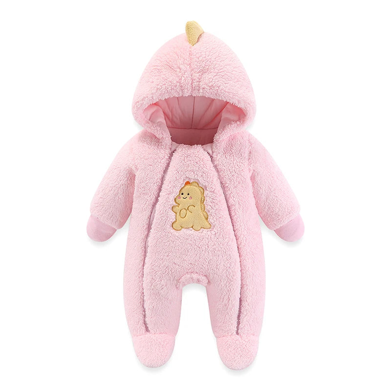 🧸 Combinaison d’Hiver Bébé avec Capuche – Épaisse, Chaude &amp; Mignonne – 0 à 12 Mois™ - Planète bébé