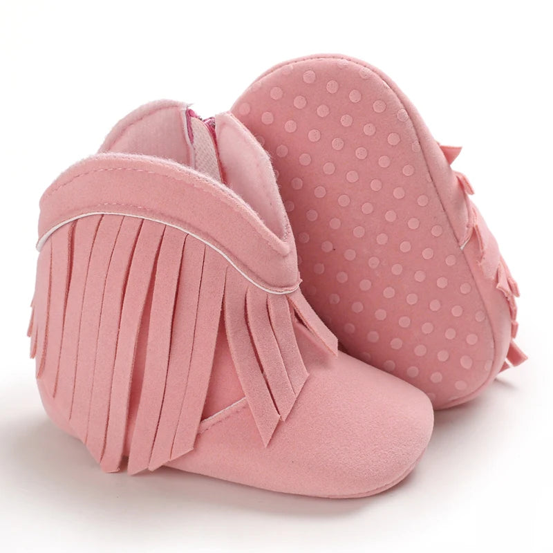 👢❄️ Bottes Bébé Mode à Franges – Chaudes &amp; Antidérapantes – 0 à 18 Mois – Fille &amp; Garçon™