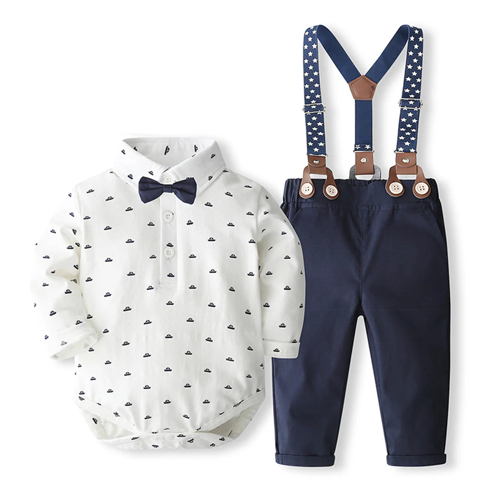 🎩👔 Ensemble Costume Gentleman Bébé – Romper™ - Planète bébé