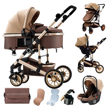 Poussette Bébé 3 en 1 Multifonction – Pliable - Planète bébé