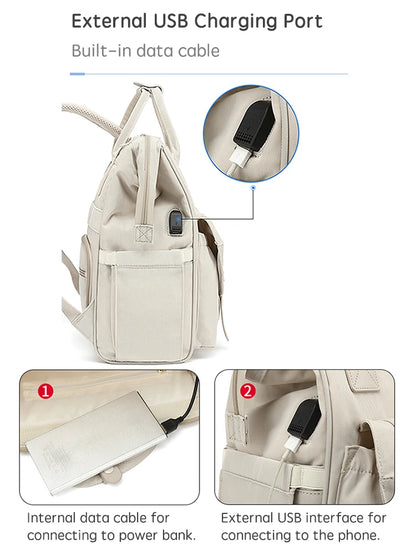 🎒 Sac à Langer PANGDUBE – Sac à Dos Maternité Étanche avec Crochets Poussette™