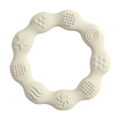 🌸🦷 Anneau de Dentition Fleur – Silicone Alimentaire – Jouet de Molarité &amp; Cognition Tactile pour Bébé™