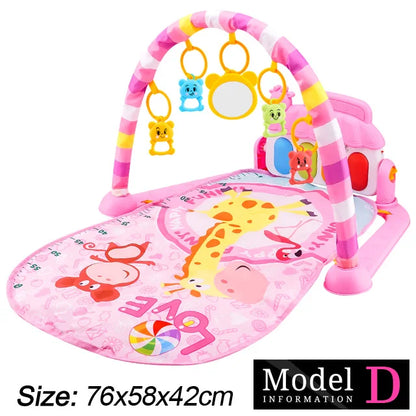 Tapis d’Éveil Musical Bébé – Gym d’Activité avec Piano
