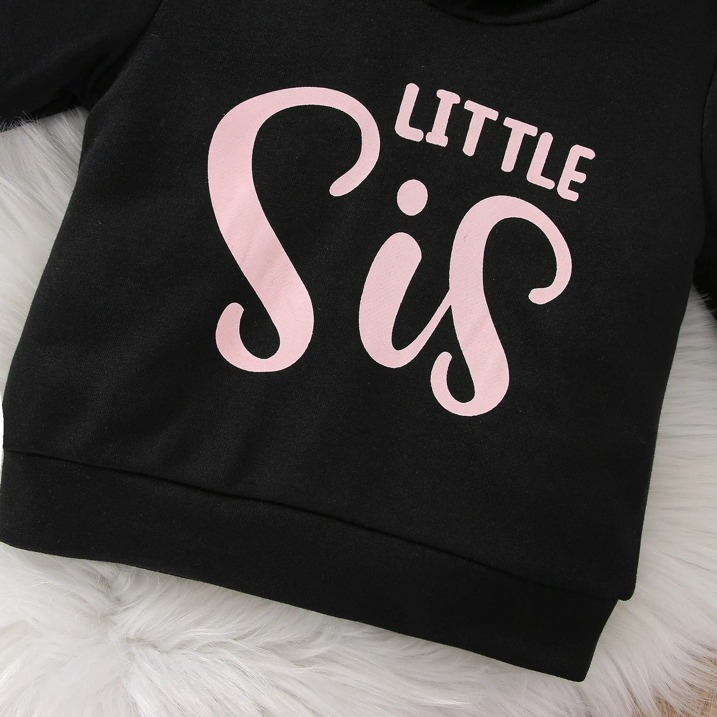 Ensemble Automne 2 Pièces Bébé Fille – Hoodie à Lettres avec Nœud + Pantalon – Tenue Sportive Confort 1-3 Ans™