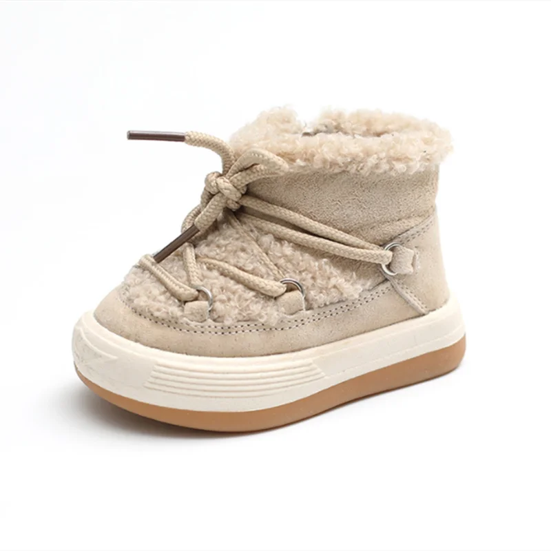 Bottes Hiver Bébé Chaudes à Doublure Peluche – Semelle Antidérapante™
