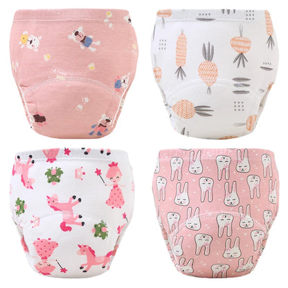 🩲🌿 Lot de 4 Culottes d’Apprentissage Imperméables Bébé – Coton Écologique – Réutilisables &amp; Ultra Douces – 12 à 20 kg – Mixte™ - Planète bébé