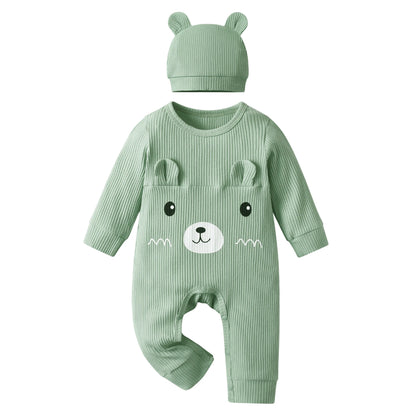 Combinaison Bébé Garçon KuKitty – Manches Longues avec Chapeau™
