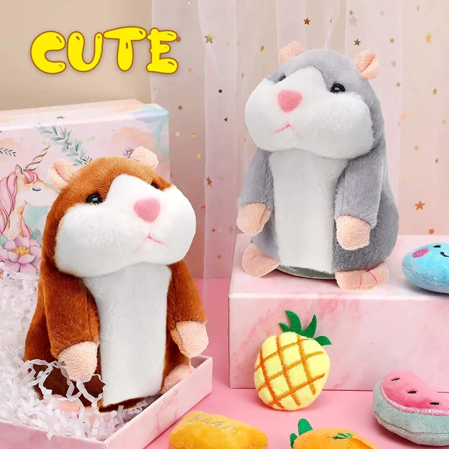 Hamster Parleur Imitateur – Jouet Électronique Interactif en Peluche™ - Planète bébé