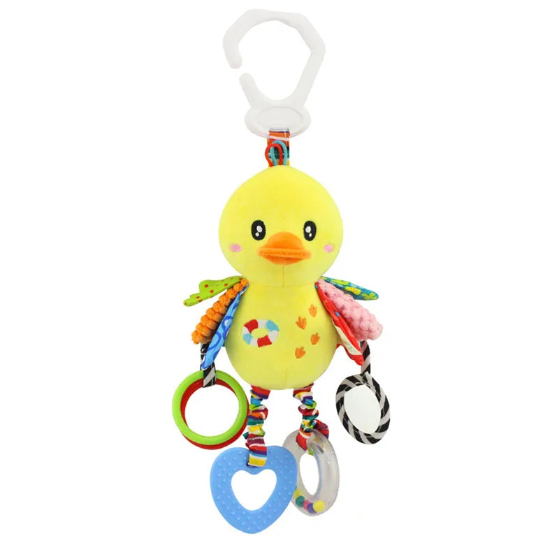Soft Giraffe Zebra Animal Handbells Rattles Plush Infant Baby Development Handle Toys WIth Teether Baby Toy For Newborn Gifts™