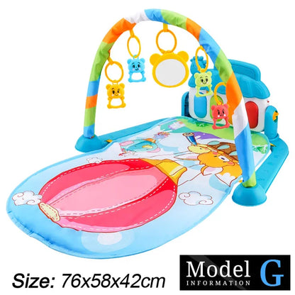 Tapis d’Éveil Musical Bébé – Gym d’Activité avec Piano