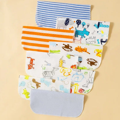 Lot de Serviettes Bébé 100% Coton 5/8PCS™ – Lingettes Douces pour Salive, Bain et Soin Quotidien