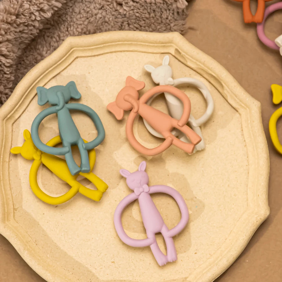 🦷🎁 Anneau de Dentition en Silicone – Cadeau Bébé – Jouet à Mâcher Durable et Sûr pour Nouveau-né™ - Planète bébé