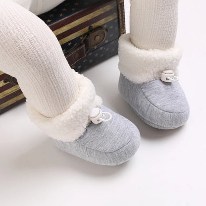 🧣❄️ Bottillons d’Hiver Bébé – Coton Chaud &amp; Semelle Antidérapante – Premiers Pas – 0 à 18 Mois™