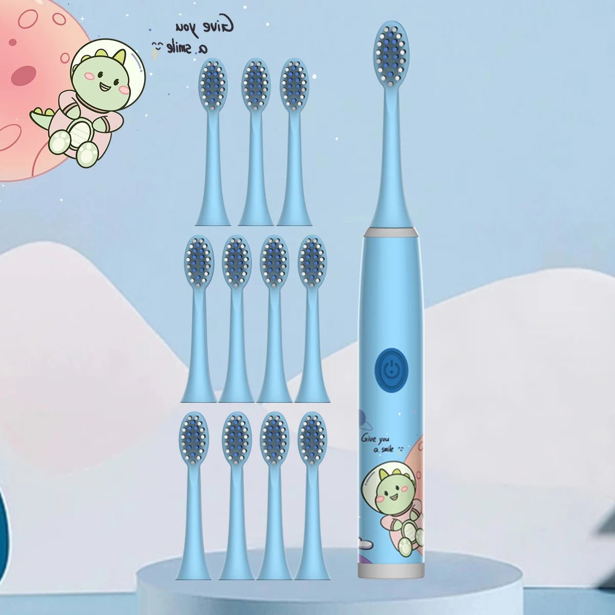 Brosse à Dents Électrique Enfant – Ultra - Doux &amp; Nettoyage Ludique (Sans Pile)™ - Planète bébé