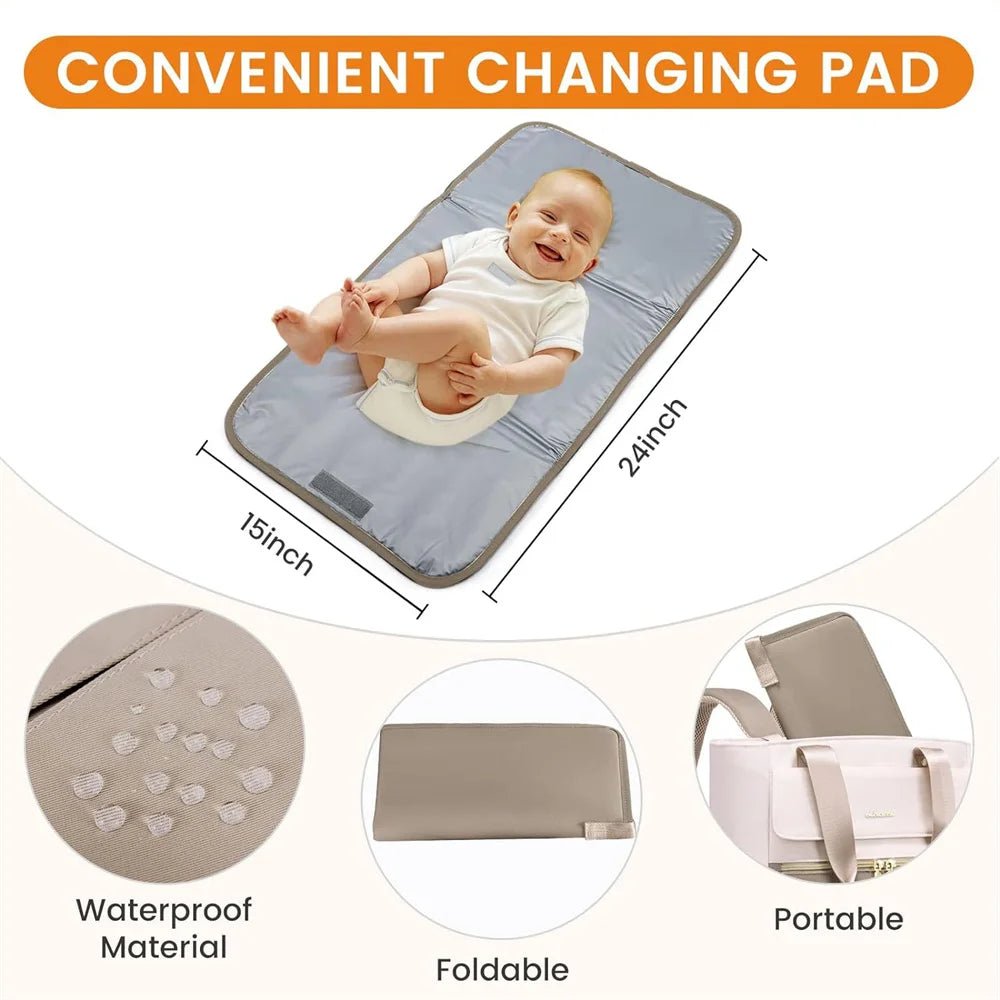 Sac à dos maternité étanche tapis à langer inclus - Planète bébé