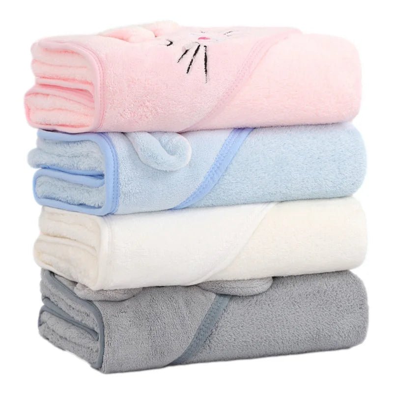 🐻🛁 Cape de Bain Bébé à Capuche – Motif Animal – Ultra Douce &amp; Chaude™ - Planète bébé
