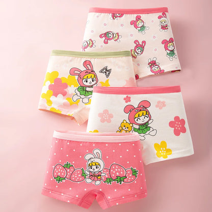 Lot de 4 Culottes Fille en Coton Ultra Doux ™