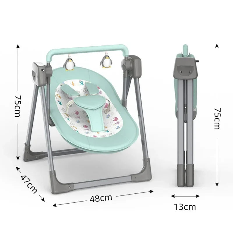 Berceau Pliable Électrique Portable pour Bébé 0-36 Mois™