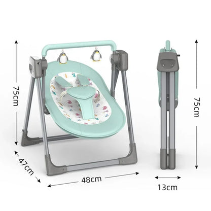 Berceau Pliable Électrique Portable pour Bébé 0-36 Mois™