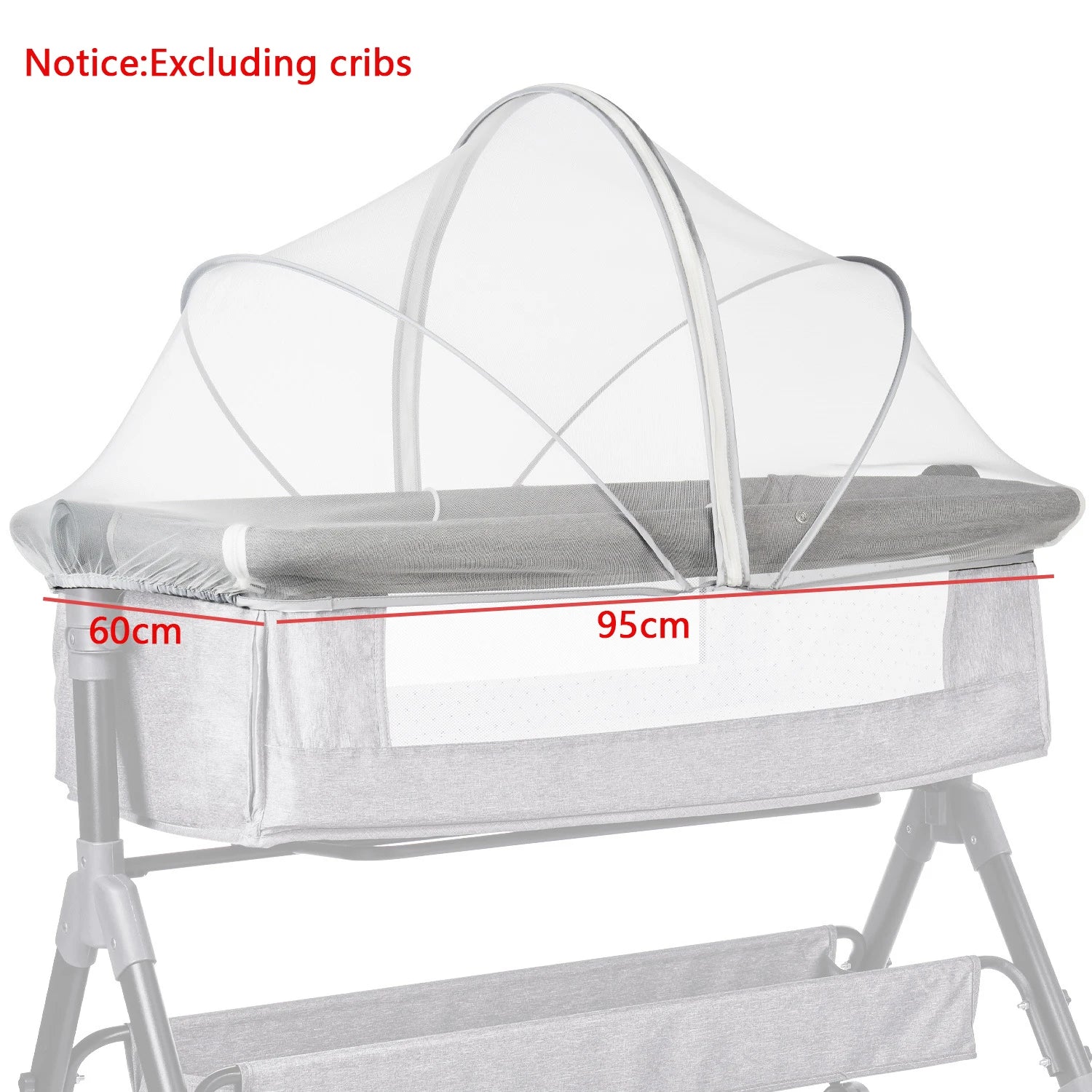🦟 Moustiquaire Universelle pour Lit Bébé – Pliable, Portable &amp; Anti - Moustiques – Utilisable en Toute Saison™ - Planète bébé