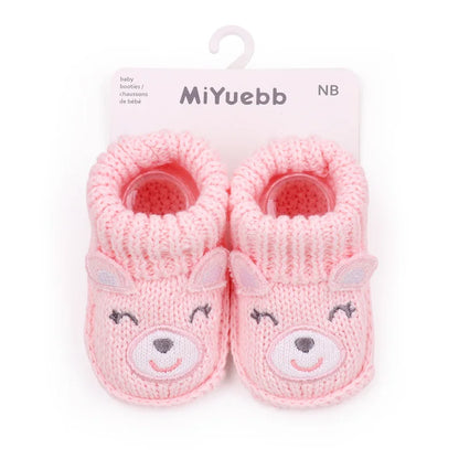 🧦🐾 Chaussettes Bébé Antidérapantes – Motif Animal – Coton Doux et Respirant™