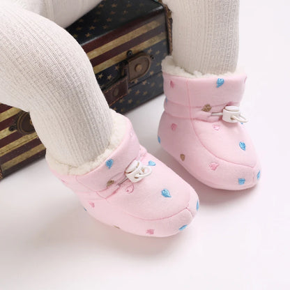 🧣❄️ Bottillons d’Hiver Bébé – Coton Chaud &amp; Semelle Antidérapante – Premiers Pas – 0 à 18 Mois™