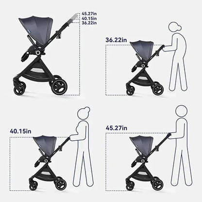 ✈️ Poussette Bébé Ultra - Légère – Compacte &amp; Compatible Avion – Position Allongée – Pliable en Un Clic™ - Planète bébé