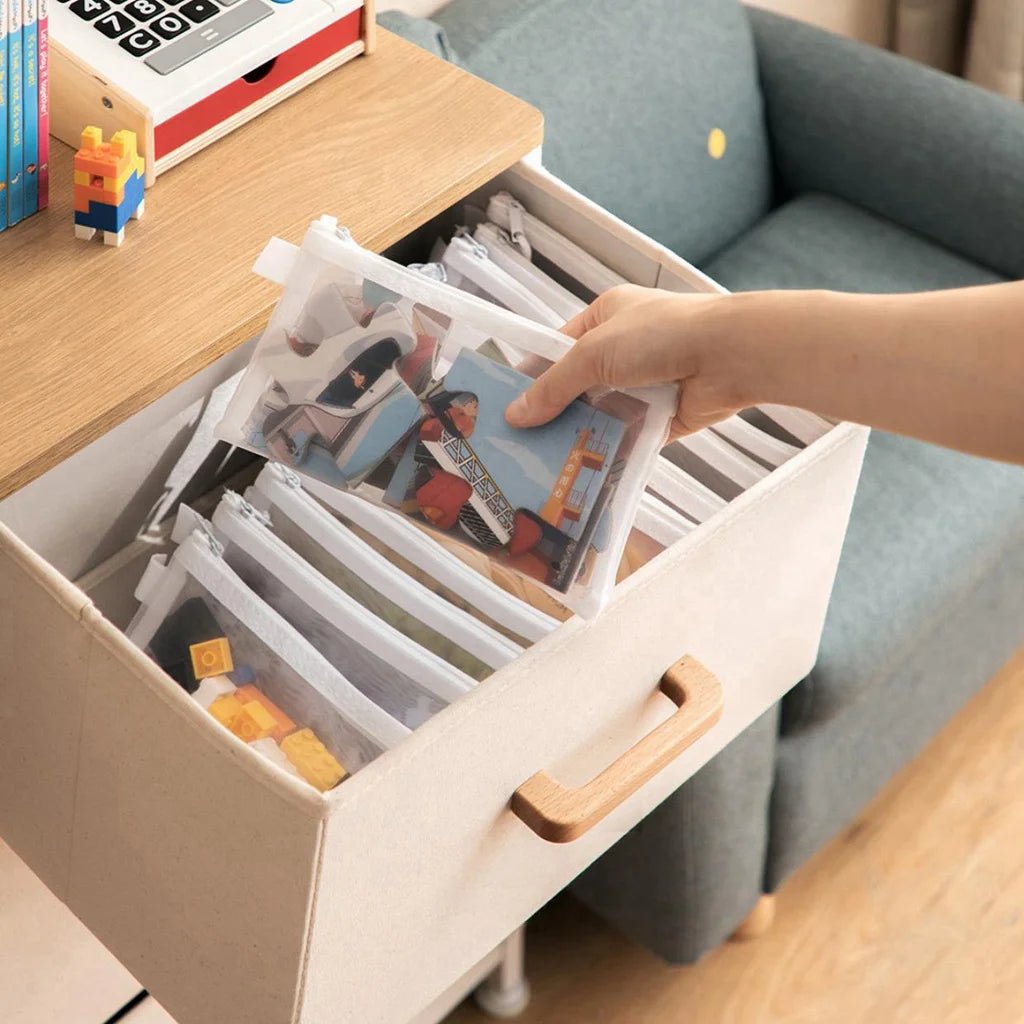🗂️ Lot de 1 à 30 pochettes zippées en maille – Étanches &amp; Multi-usages™ - Planète bébé