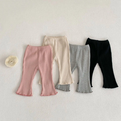 Pantalon Bébé Slim en Coton – Taille Élastique Confortable – Coupe Bootcut Unisexe 1-3 Ans™
