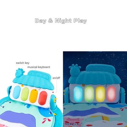 Tapis d’Éveil Musical Bébé avec Piano – Tapis d’Activité Éducatif 0 - 36 Mois - Planète bébé