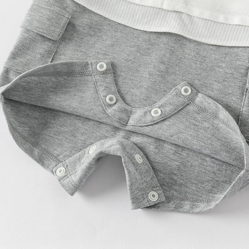 👶 Barboteuse Bébé Garçon Dave &amp; Bella – Manches Courtes – 100% Confort Été – 6 à 24 Mois ™ - Planète bébé