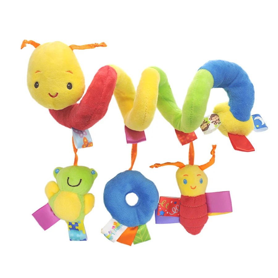 🚗🧸 Jouet de Voiture pour Bébé – Miroir, Grelot, Bruit de Papier &amp; Poignée Squeaky – Jouet d’Éveil pour Siège Auto ou Poussette™ - Planète bébé