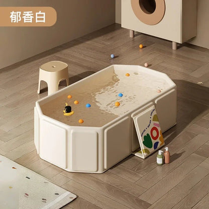 Baignoire Bébé Pliable – Grand Format PVC Épais – Portable, Durable &amp; Polyvalente - Planète bébé
