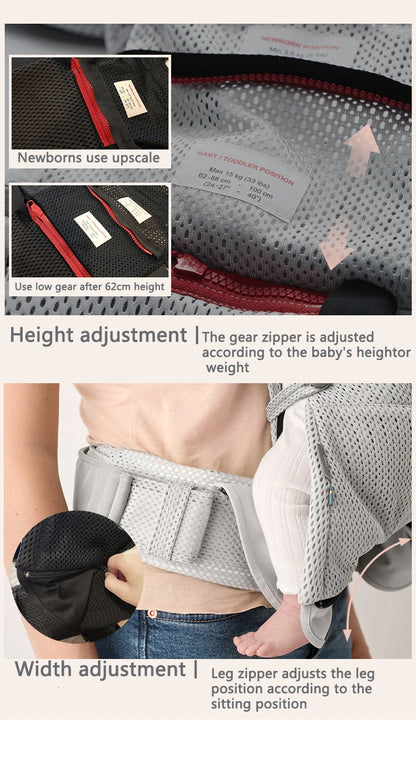 🧸 Porte-Bébé Ergonomique Kangourou – Portage Avant et Dorsal pour Nouveau-né et Bébé™ - Planète bébé