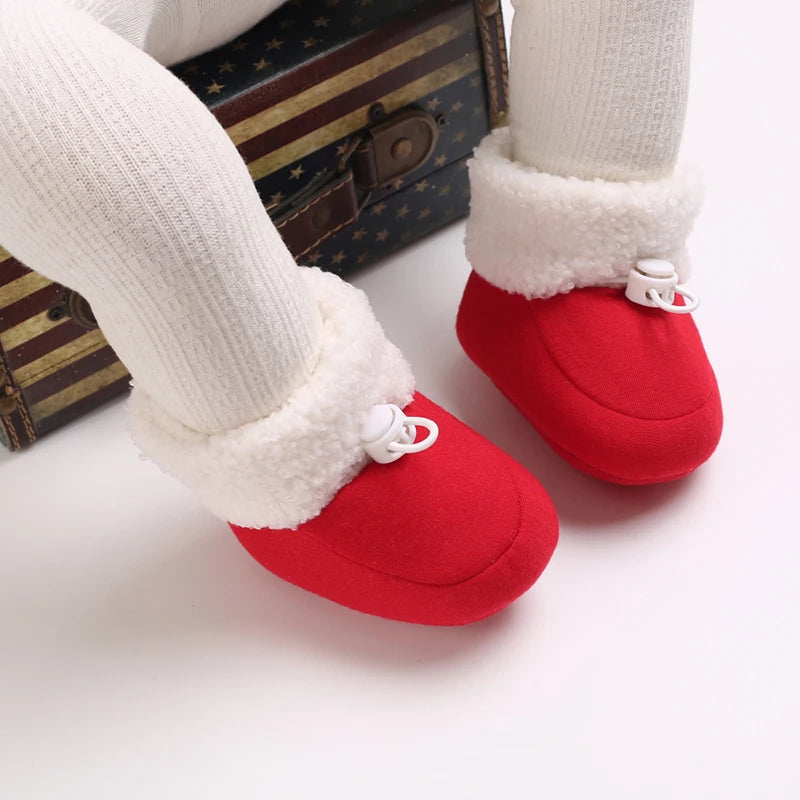 🧣❄️ Bottillons d’Hiver Bébé – Coton Chaud &amp; Semelle Antidérapante – Premiers Pas – 0 à 18 Mois™