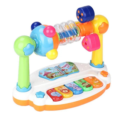 🎹 Piano Musical Bébé Rotatif – Sons &amp; Lumières – Jouet Éducatif Précoce™ - Planète bébé