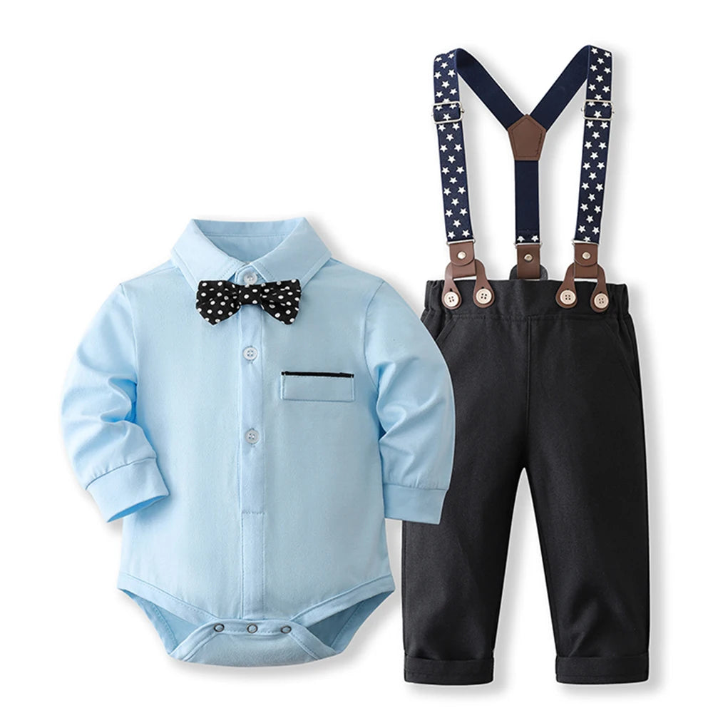 🎩👔 Ensemble Costume Gentleman Bébé – Romper™ - Planète bébé