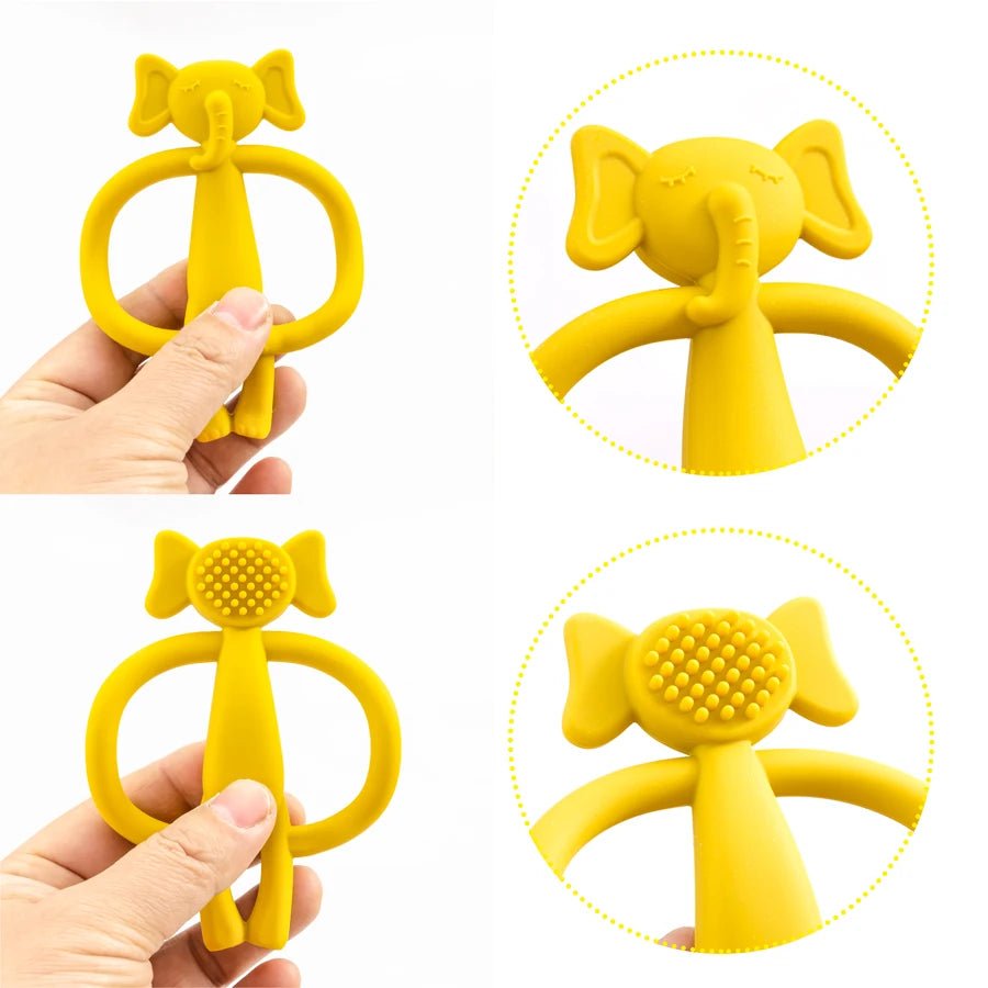 🦷🎁 Anneau de Dentition en Silicone – Cadeau Bébé – Jouet à Mâcher Durable et Sûr pour Nouveau-né™ - Planète bébé