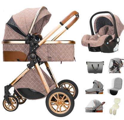 Poussette Bébé 3 en 1 Multifonction – Pliable - Planète bébé
