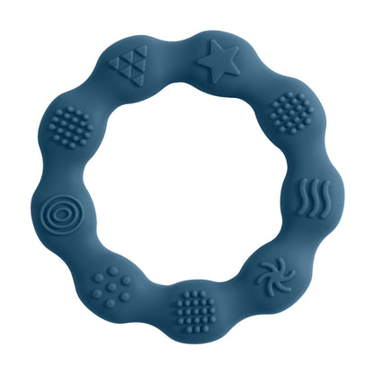 🌸🦷 Anneau de Dentition Fleur – Silicone Alimentaire – Jouet de Molarité &amp; Cognition Tactile pour Bébé™