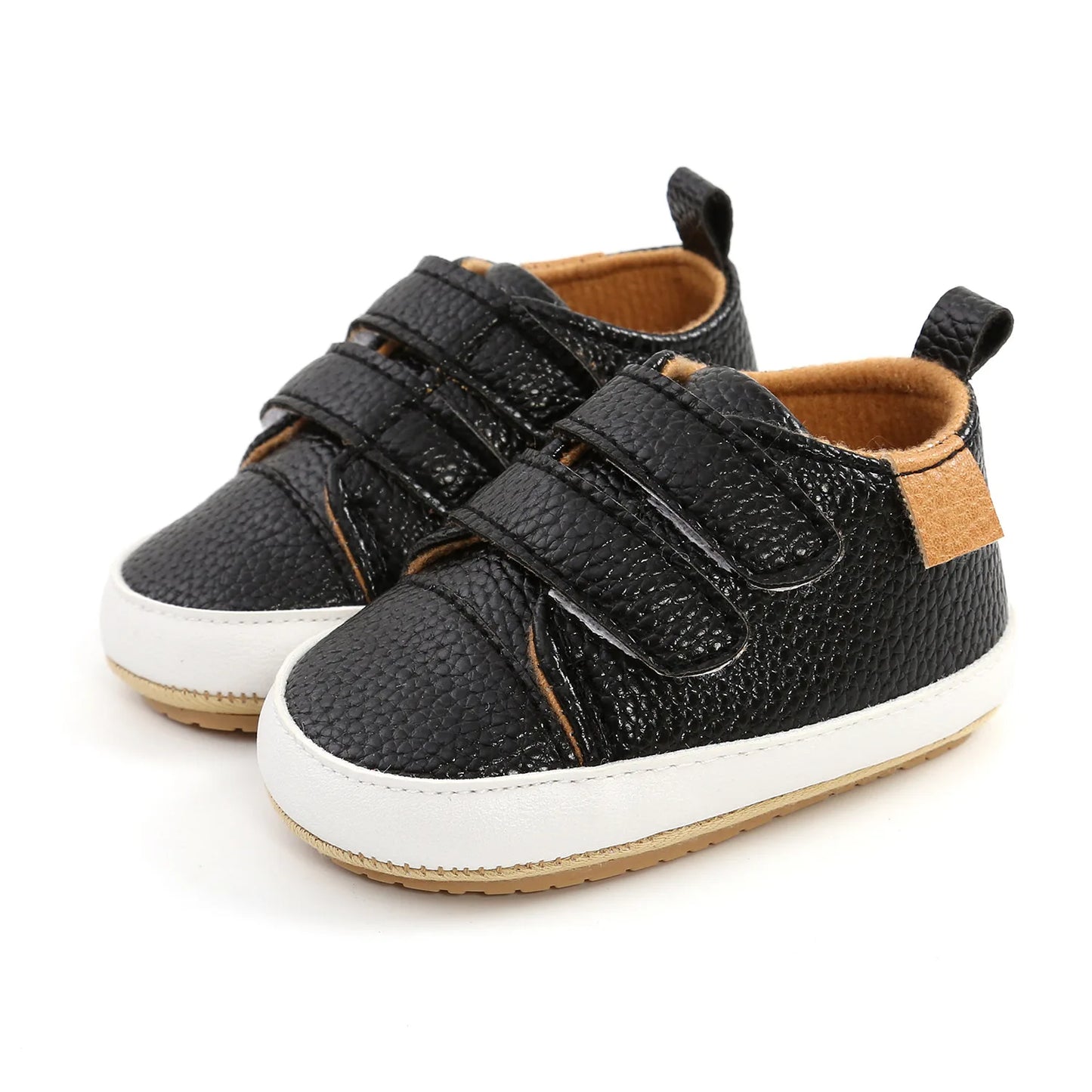 🍼 Chaussures Bébé en Cuir Rétro – Semelle Antidérapante – Meckior™